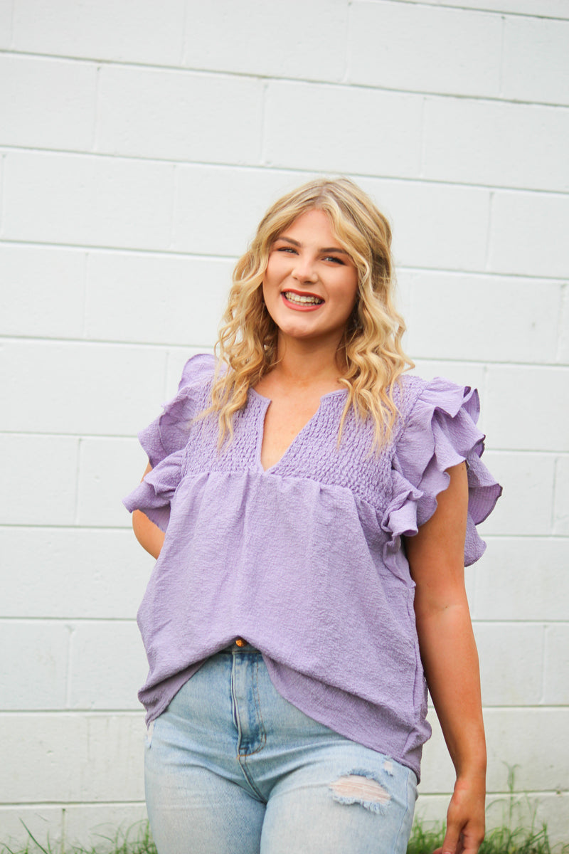 Ready Or Not Ruffle Top