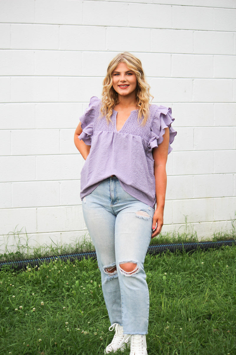 Ready Or Not Ruffle Top